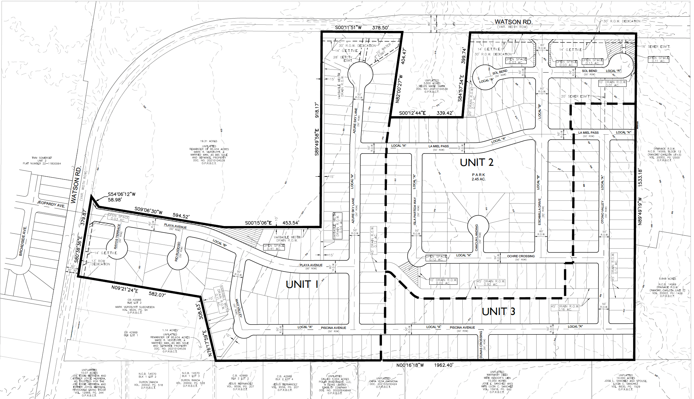 Project Watson site plan